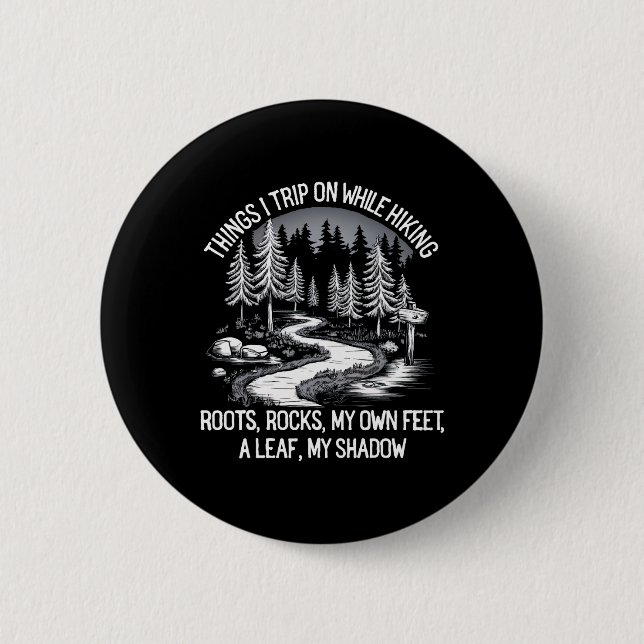 Dinge, über die ich beim Wandern stolpere Wurzeln  Button (Vorderseite)