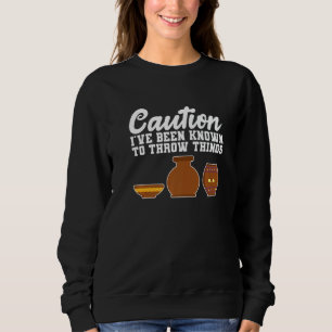 Dinge werfen Vintage-Ton Keramik-Bildhauer Töpfer Sweatshirt