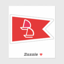 Dinghy Dames Burgee Vinyl Decal Sticker
