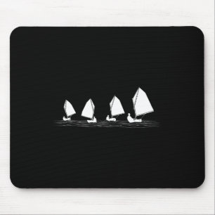 Dinghy-Segelboot Laser Optimist Rennsegeln Laser  Mousepad