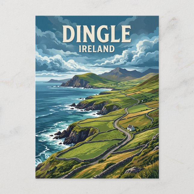 Dingle-Halbinsel Irland Postkarte (Vorderseite)