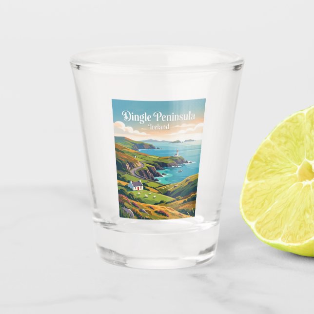 Dingle-Halbinsel Irland Schnapsglas (Vorderseite)