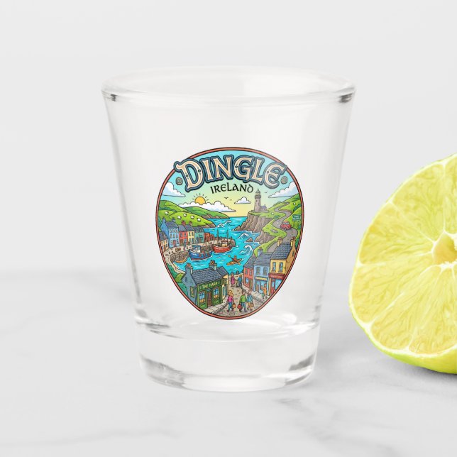 Dingle Irland Schnapsglas (Vorderseite)
