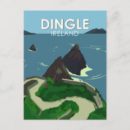 Dingle Peninsula Ireland Travel Vintag Postkarte