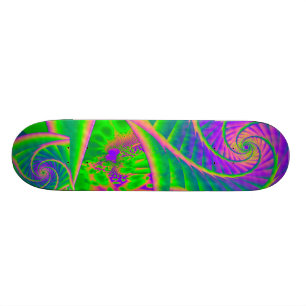 Dingleberries Psychedelic Fused Glass Skateboard