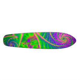 Dingleberries Psychedelic Fused Glass Skateboard