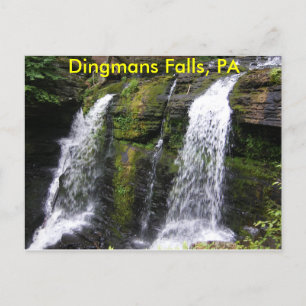Dingmans Falls, PA Postcard Postkarte