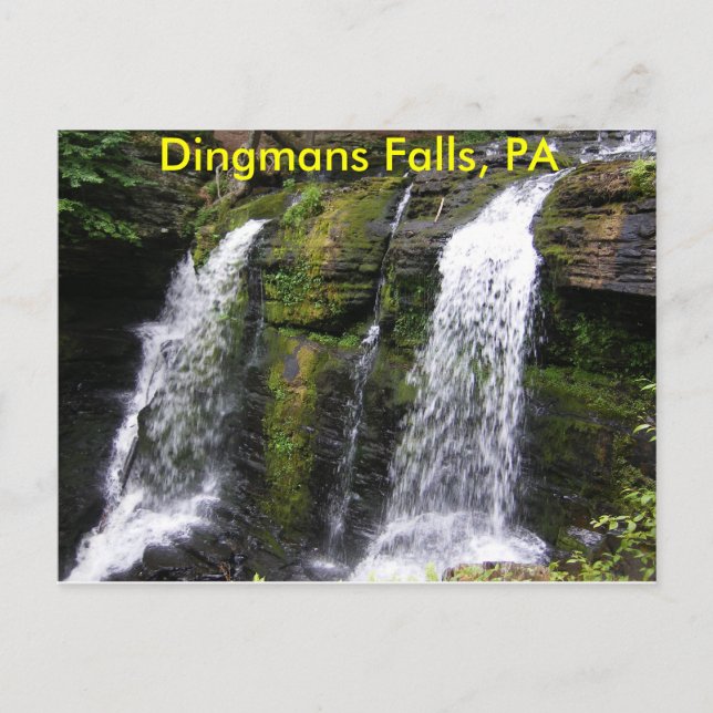 Dingmans Falls, PA Postcard Postkarte (Vorderseite)