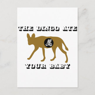 Dingo aß dein Baby Postkarte
