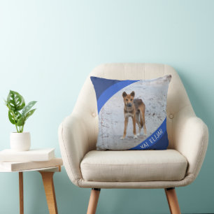 Dingo Australia Wild Dog Custom Blue Boys Kissen