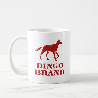 Dingo Brand Mehl Vintage Schablonen Druck Kaffeetasse