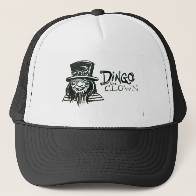 Dingo Dizmal Porträt getan von Kevin Reynolds Truckerkappe (Vorderseite)