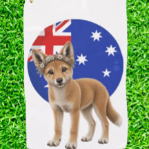 Dingo Ein Kleines Stück Australien Golfhandtuch
