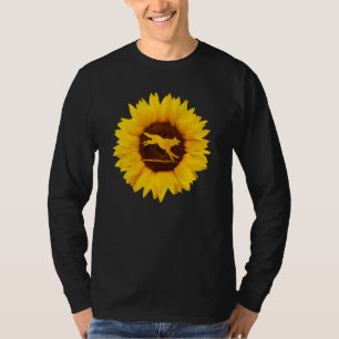 Dingo for Women Men Dog Welpe Sonnenblume T-Shirt
