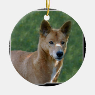 Dingo-Weihnachtsverzierung Keramik Ornament