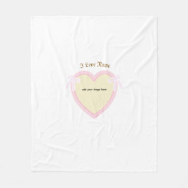 Dingus Bows & Heart Personalisiert Fleecedecke