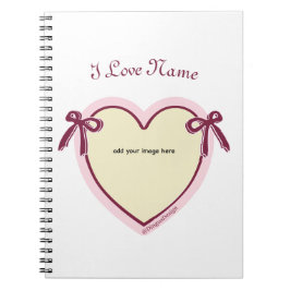 Dingus Bows & Heart Personalisiert Notizblock