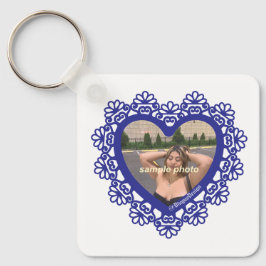 Dingus Heart Lace Frame Schlüsselanhänger
