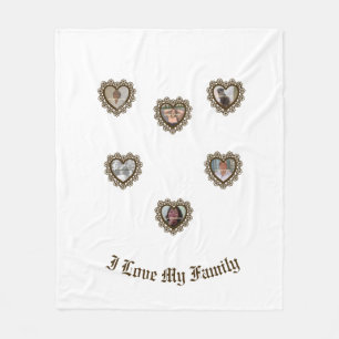 Dingus Heart Lace Rahmen Fleecedecke