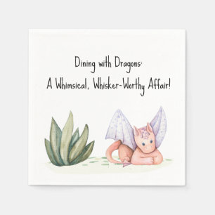 Dining with Dragons: Whimsical Affair! Babyparty Serviette