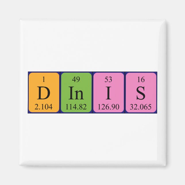 Dinis Periodenmagnet Magnet (Vorne)