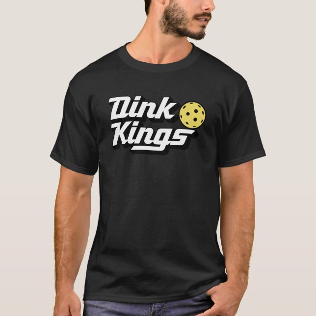 Dink Kings Niedlich Pickleball Team 80er Pickle Ba T-Shirt (Vorderseite)