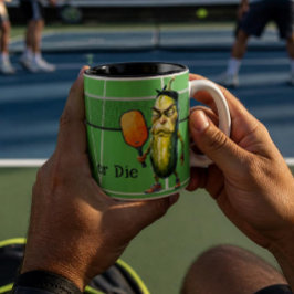 Dink oder Die Funny Dill Zweifarbige Tasse