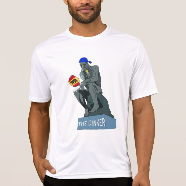 Dink Pickleball der Denker als dinker Performance T-Shirt (Vorderseite)