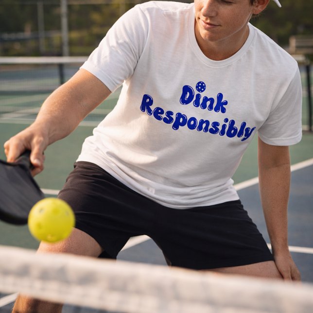 Dink Responsible - Funny Pickleball Gift Tri-Blend Shirt (Von Creator hochgeladen)