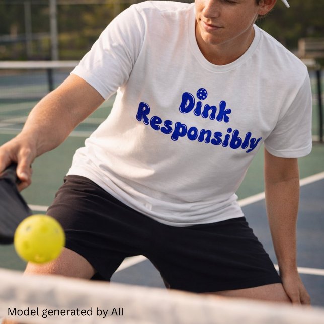Dink Responsible - Funny Pickleball Gift Tri-Blend Shirt (Von Creator hochgeladen)