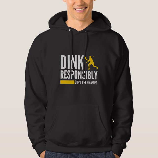 Dink verantwortungsbewusst lassen Sie sich nicht v Hoodie (Vorderseite)