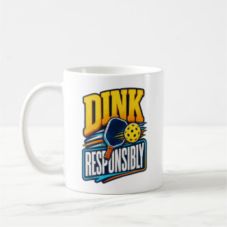 Dink Verantwortungsvoll Retro Pickleball Sport Kaffeetasse