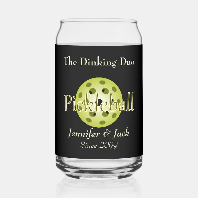 Dinking Duo ou Dude Pickleball Ball Beer (Recto)