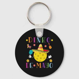 Dinko De Mayo Funny Cinco De Mayo Funny Pickleball Schlüsselanhänger