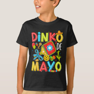 Dinko De Mayo Pickleball Mexikanische Fiesta Cinco T-Shirt