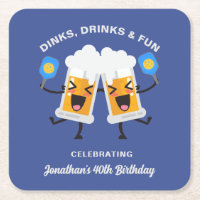 Dinks & Drinks Cartoon Bier Tasse Custom Picklebal