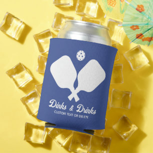 Dinks & Drinks Pickleball Paddles Personalisiert Dosenkühler