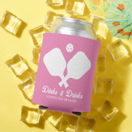 Dinks, Drinks Pickleball Paddles Personalisiert ro Dosenkühler