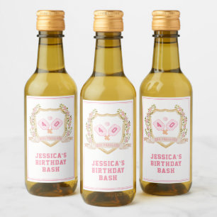 Dinks und Getränke Preppy Pickle Ball Weinetikett