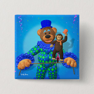 Dinky Bärn-Clown mit seinem kleinen Freund Button