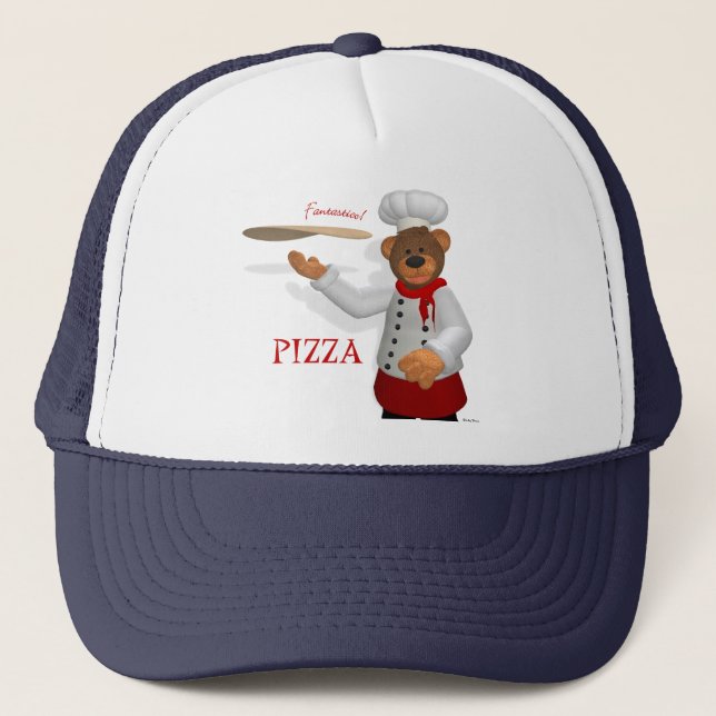Dinky Bärn-Pizza-Bäcker Truckerkappe (Vorderseite)
