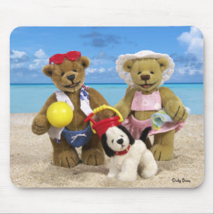 Dinky Bärn-Tag am Strand Mousepad