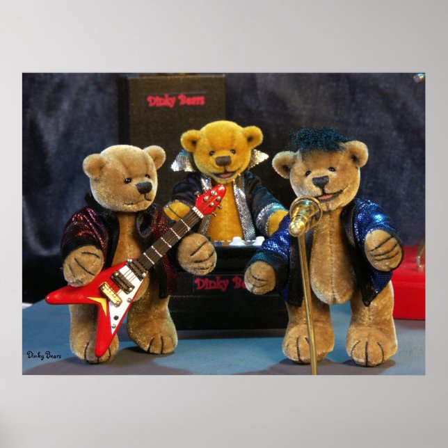 Dinky Bears auf Bühne Poster (Vorne)