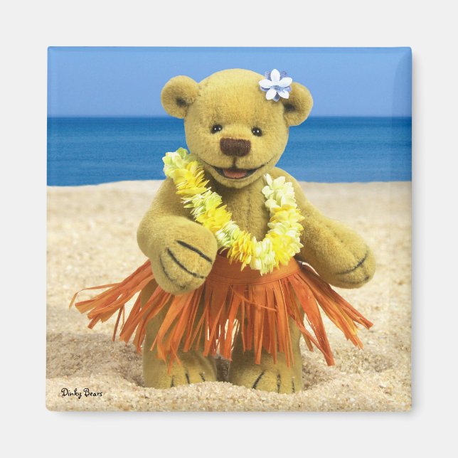 Dinky Bears Hula Dancer Magnet (Vorne)
