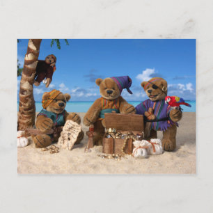Dinky Bears: Kleine Piraten Postkarte