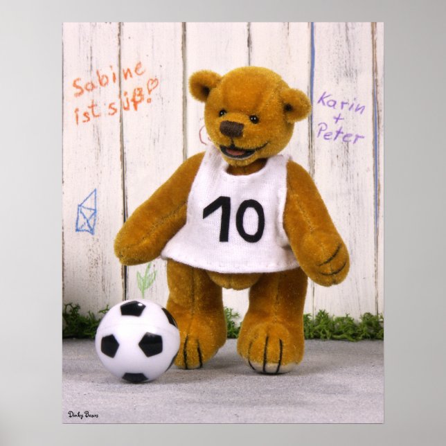 Dinky Bears Soccer Player Poster (Vorne)