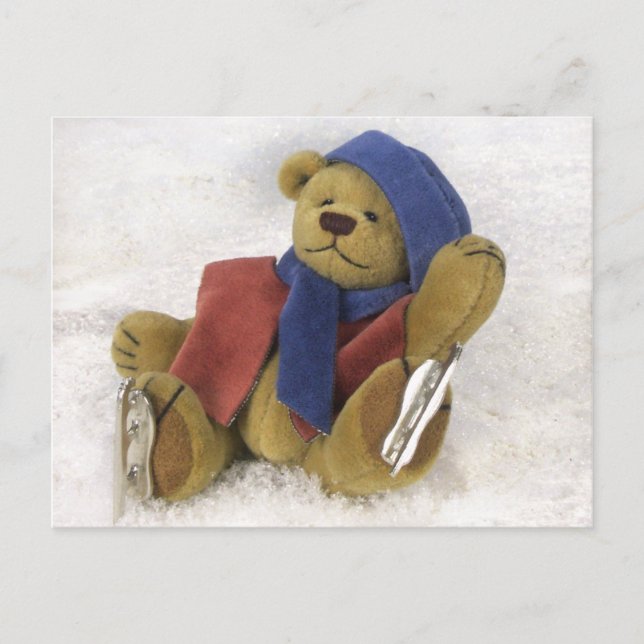 Dinky Bears Winterspass Postkarte (Vorderseite)