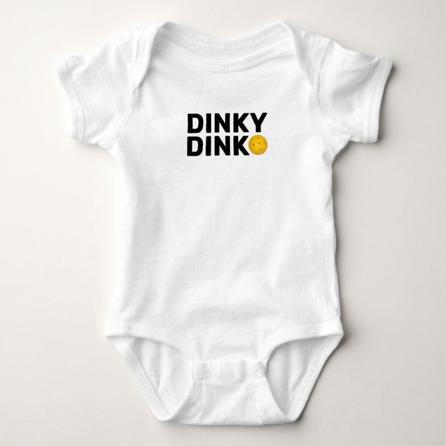 "Dinky Dink" Bodysuit für ein Pickleball Baby Baby Strampler (Vorderseite)