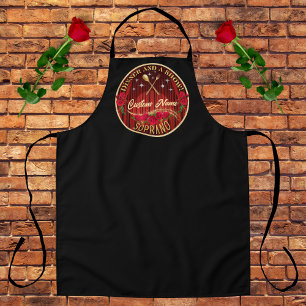 Dinner and a Show Custom Name Soprano Apron Schürze