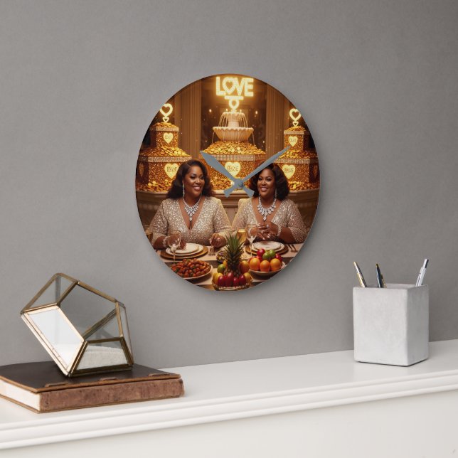 Dinner J Große Wanduhr (Büro)